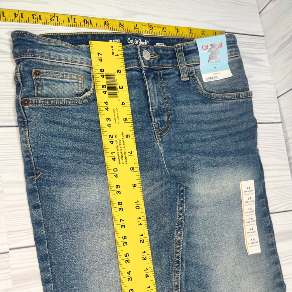 Boys' Straight Fit Stretch Jeans - Cat & Jack - Picture 6 of 10